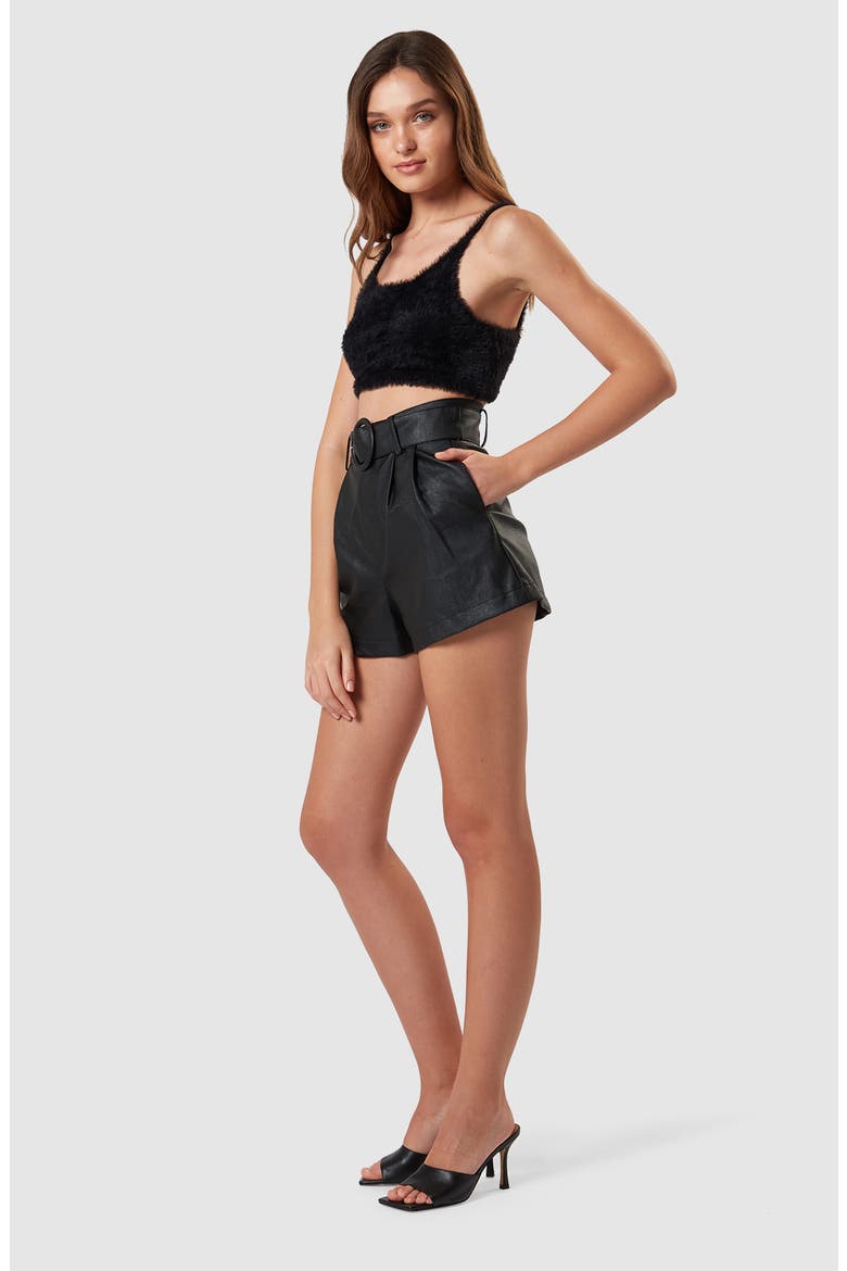 Lenny Sweater & Crop Top, Alternate, color, BLACK