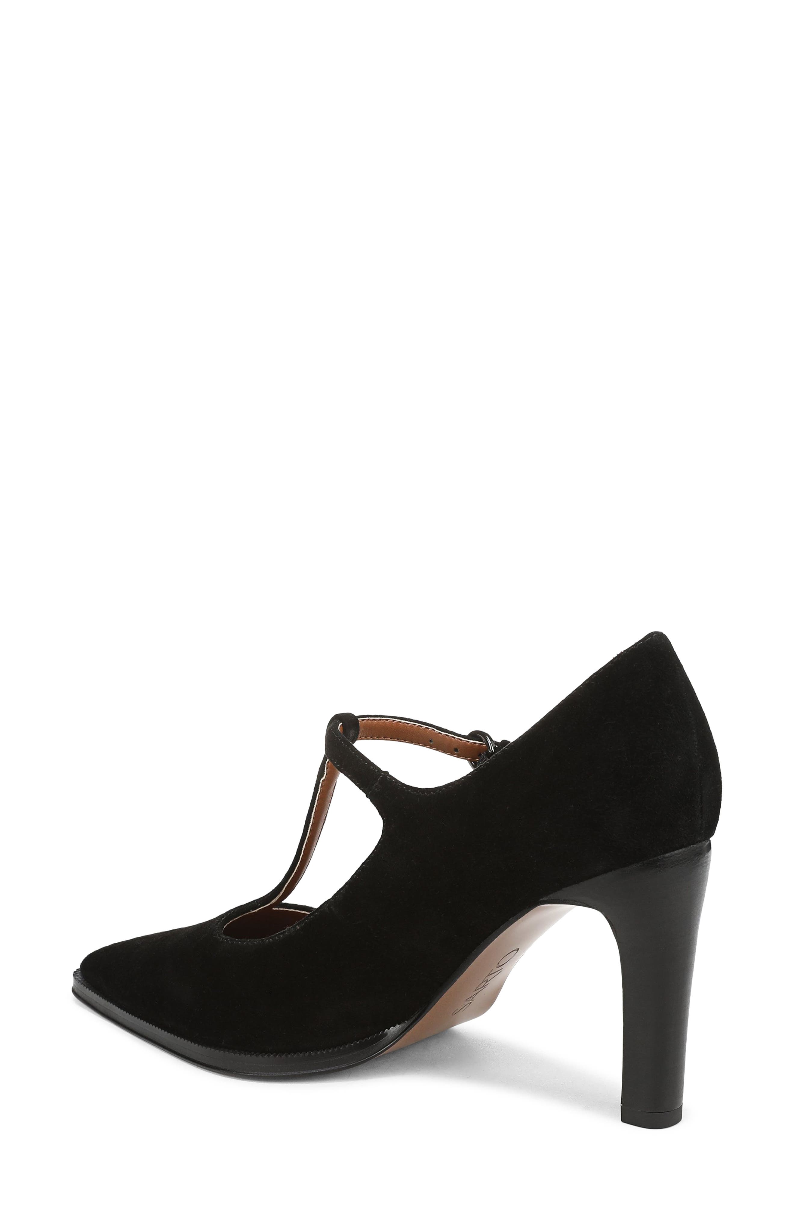 SARTO by Franco Sarto Atley T-Strap Pointed Toe Pump, Alternate, color, Black