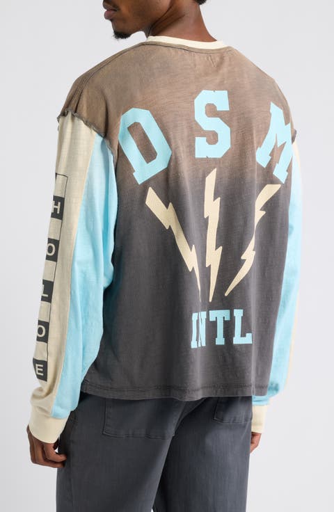 Bolt Panel Long Sleeve Graphic T-Shirt