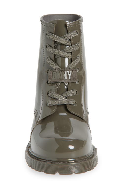 Dkny Tilly Lace-up Rain Boot In Burgundy