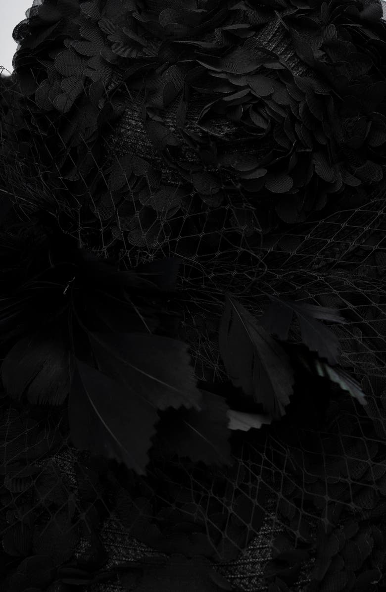 Collection XIIX Rosette & Feather Wide Brim Hat, Alternate, color,