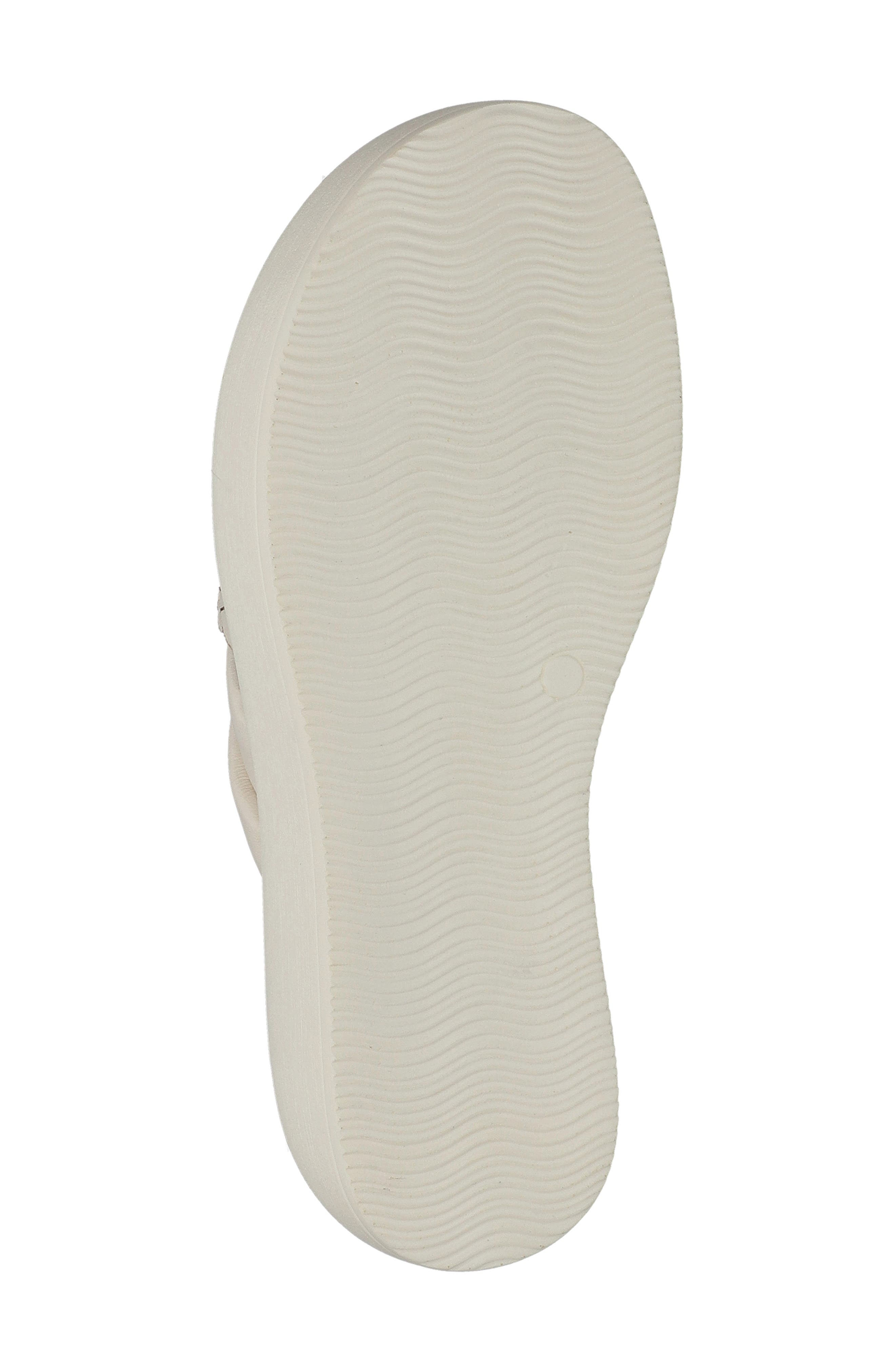 Bella Vita Woven Platform Slide Sandal, Alternate, color, Bone