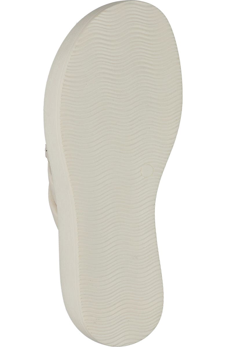 Bella Vita Woven Platform Slide Sandal, Alternate, color, Bone