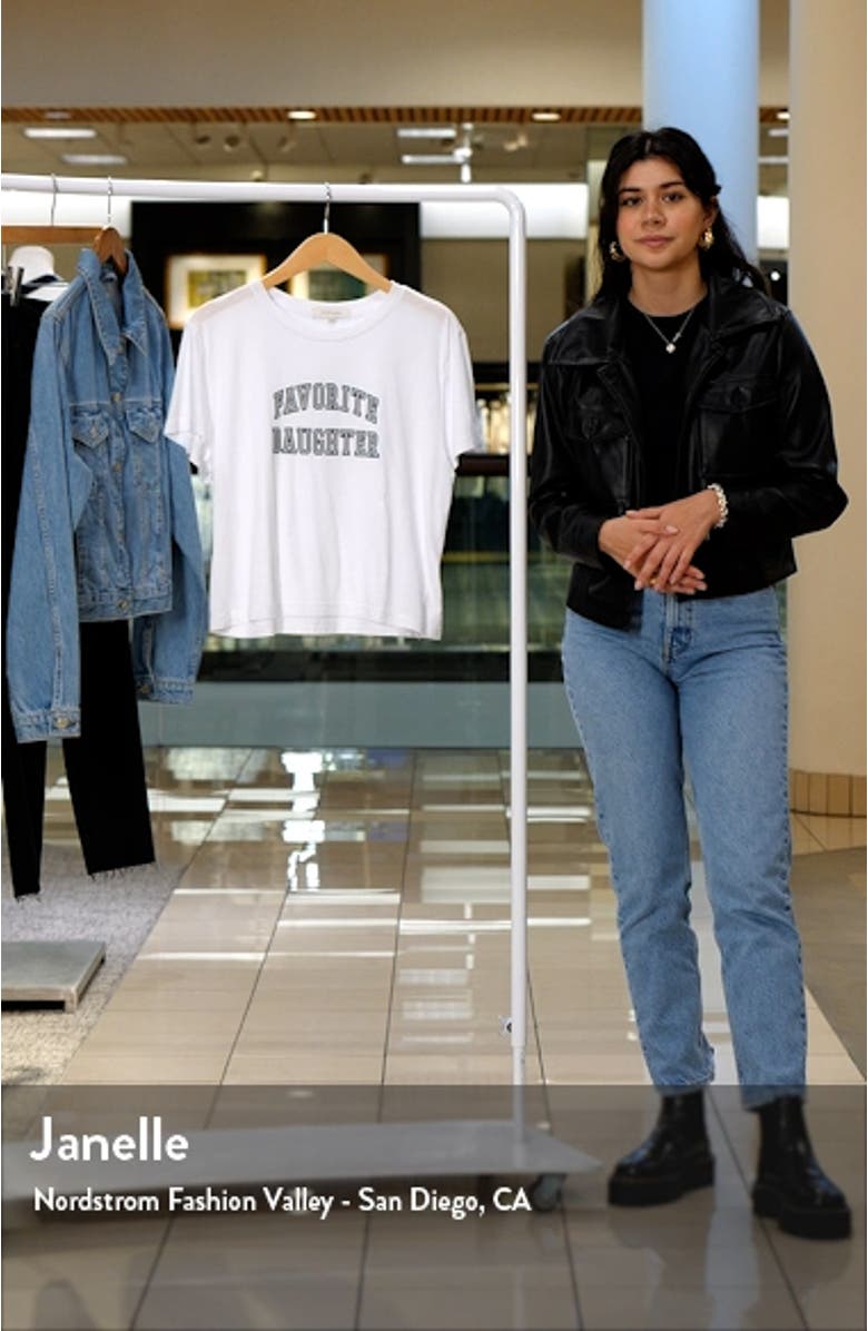 Collegiate Crop Graphic Tee, sales video thumbnail