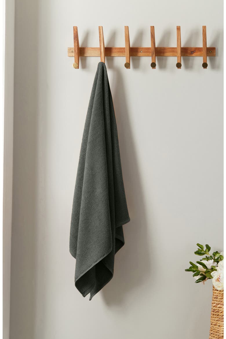 Cotton 6-Piece Textured Towel Set, Alternate, color, MIDNIGHT