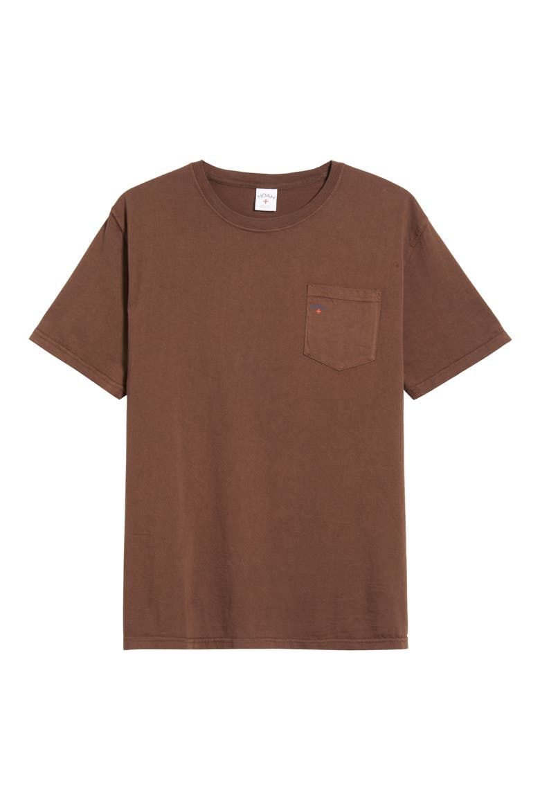 Core Logo Pocket T-Shirt, Alternate, color, CHICORY BROWN