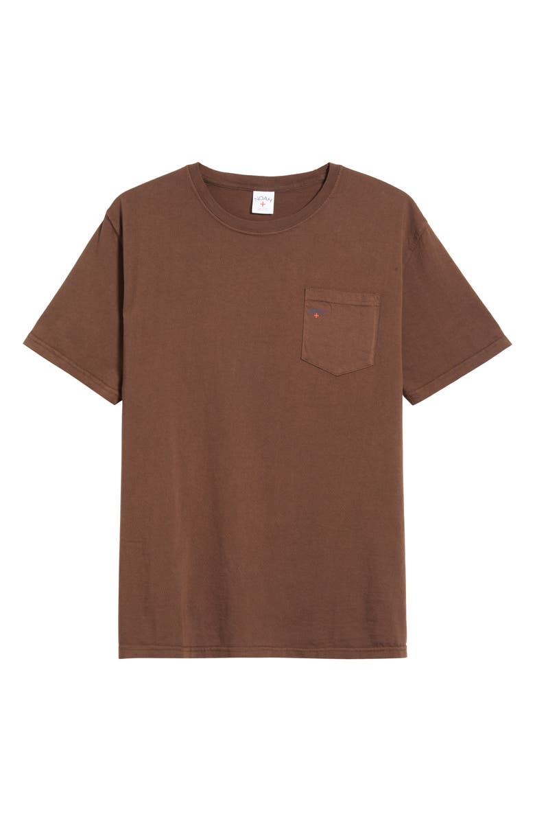 Noah Core Logo Pocket T-Shirt, Alternate, color, Chicory Brown