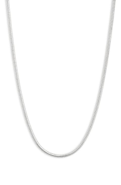 20-Inch Round Snake Chain Necklace