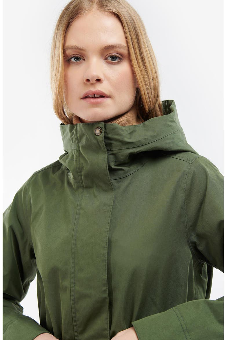 Bowlees Waterproof Longline Jacket, Alternate, color, MOSS STONE/ ANCIENT