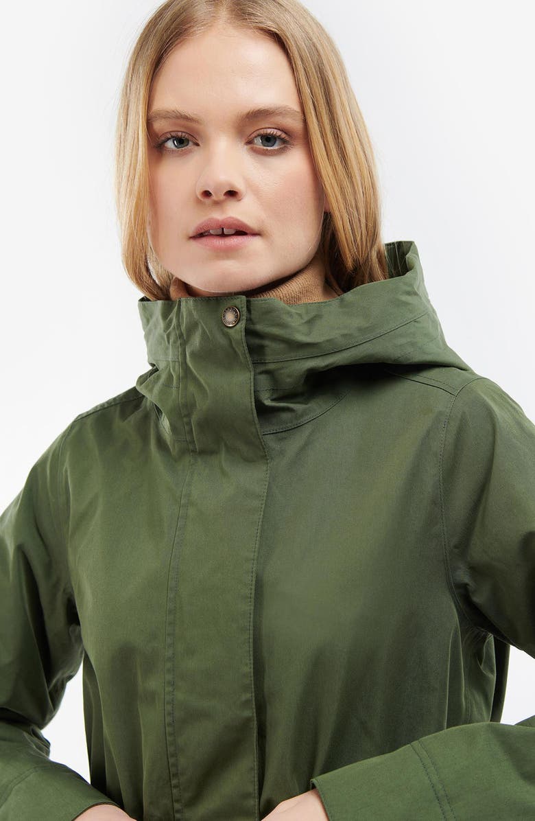 Barbour Bowlees Waterproof Longline Jacket, Alternate, color,
