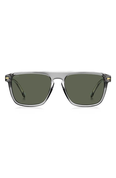 56mm Flat Top Sunglasses