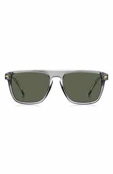 BOSS 56mm Flat Top Sunglasses