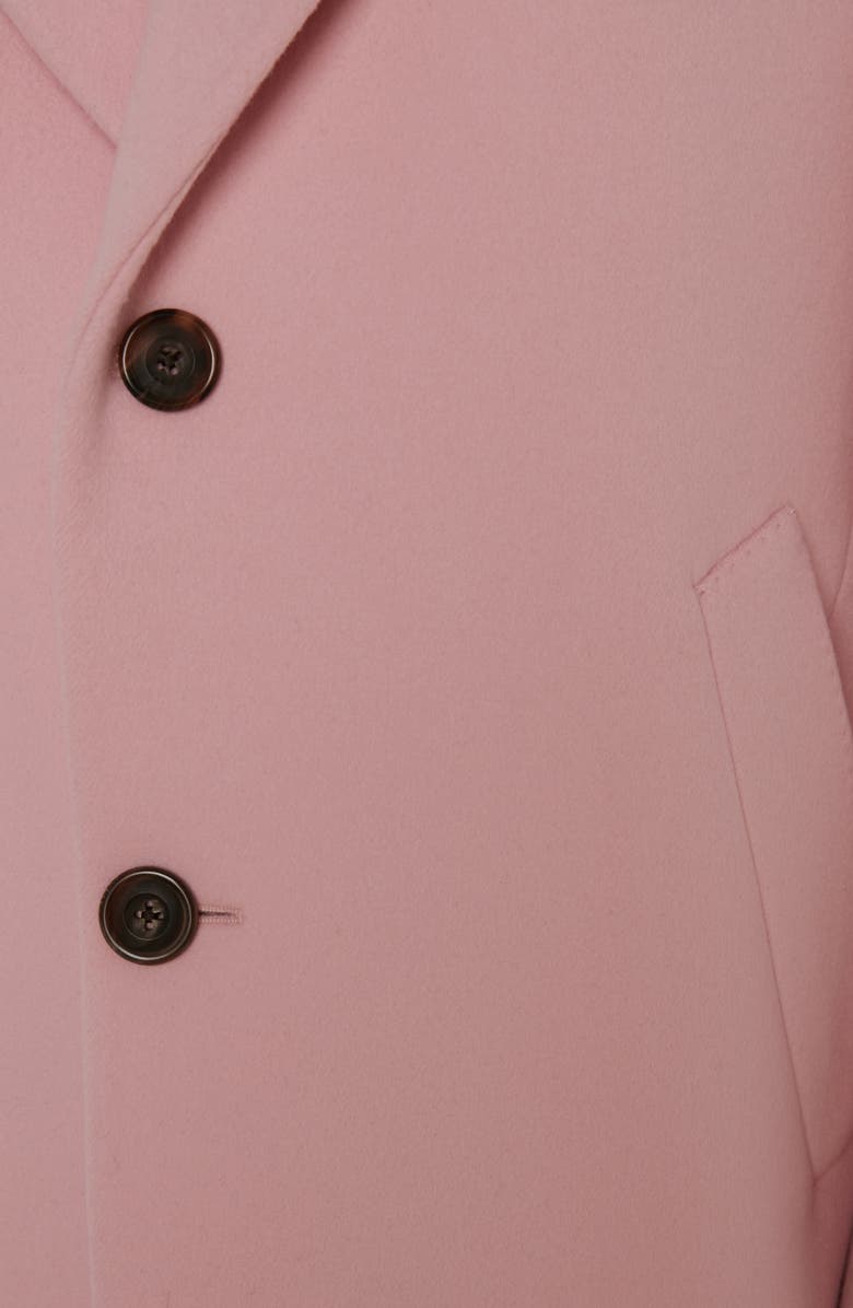 McQueen Peaked Lapel Wool Coat, Alternate, color,