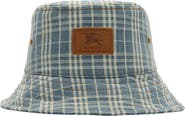 Burberry Check Denim Bucket Hat