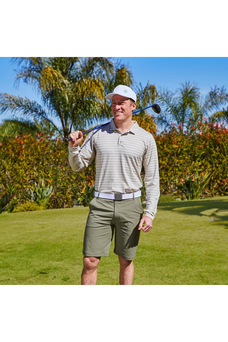 Long Sleeve Performance Polo, Alternate, color, Stone Eagle Stripe