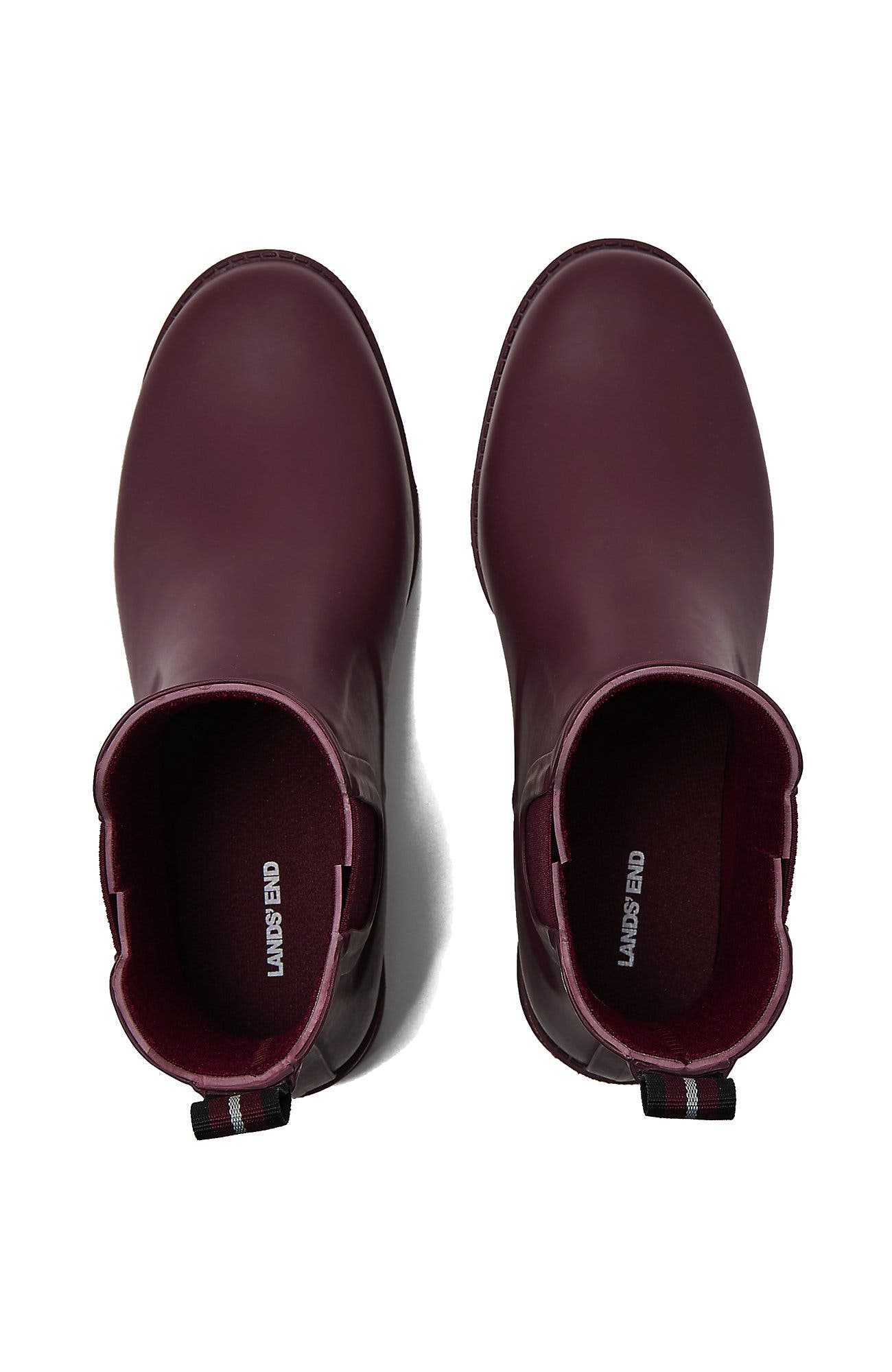 Rubber Chelsea Rain Boots, Alternate, color, Royal Burgundy