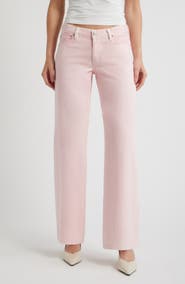 FRAME The Pixie Gray Low Rise Wide Leg Jeans