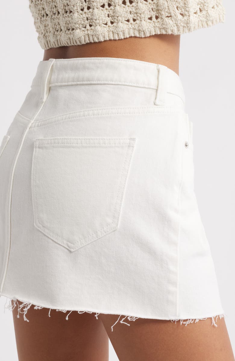 BP. Mid Rise Miniskirt, Alternate, color, White