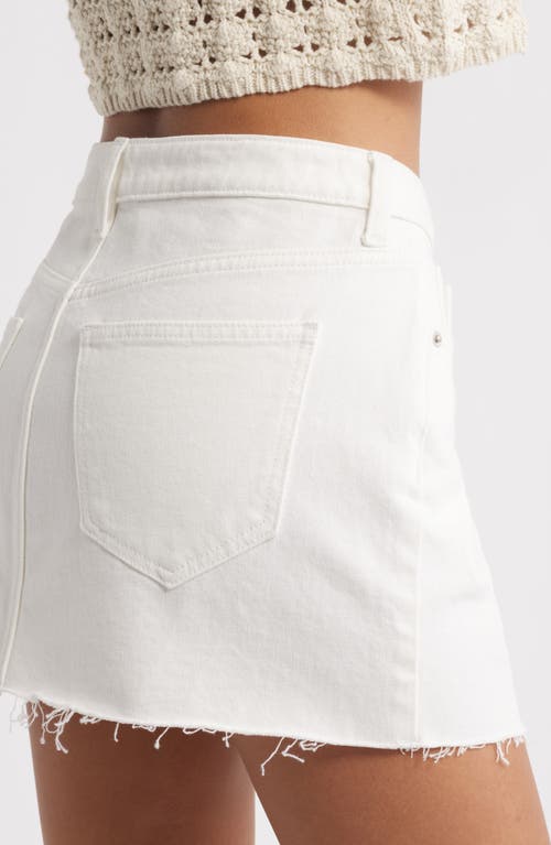 Bp. Mid Rise Miniskirt In White