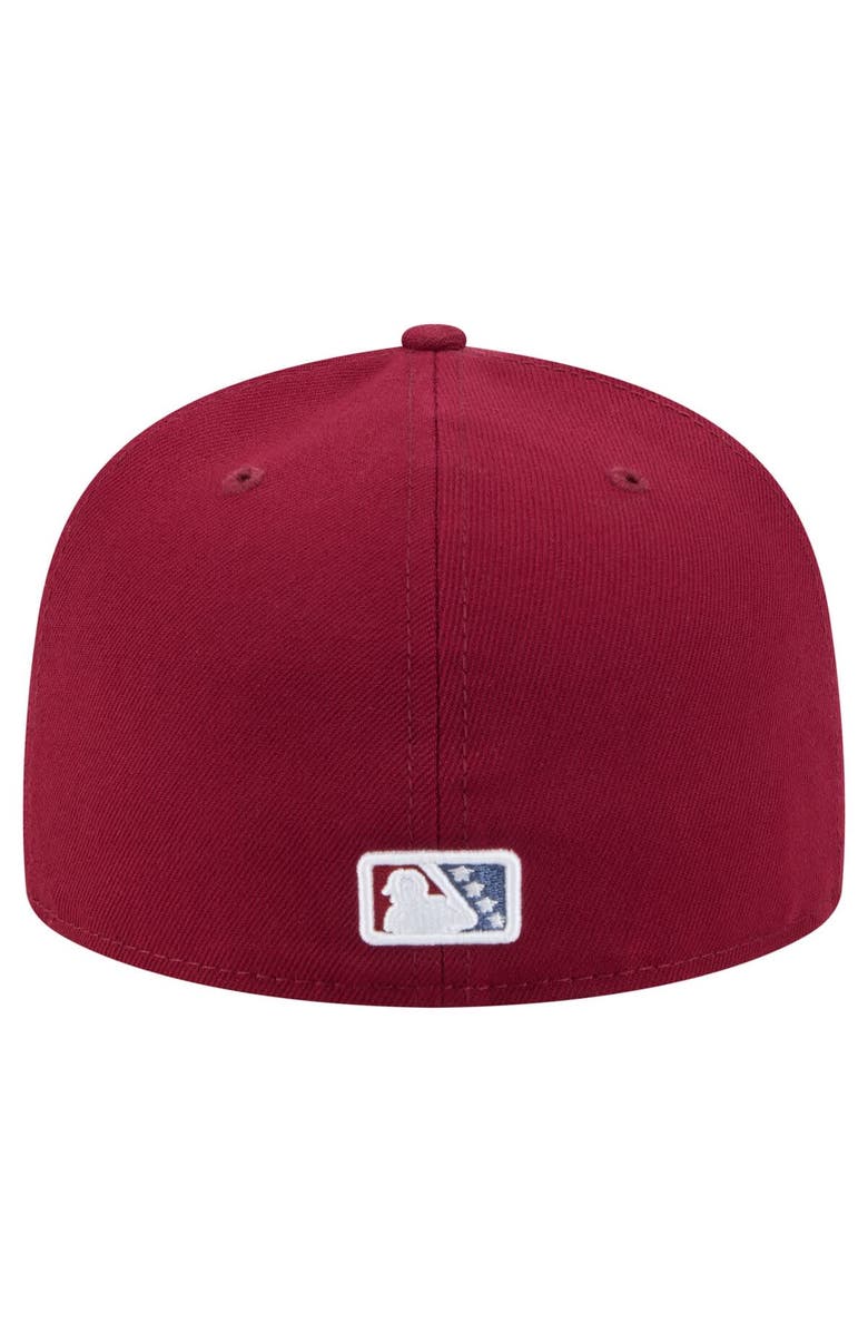 New Era Men's New Era Burgundy Frisco RoughRiders Authentic Collection 59FIFTY Fitted Hat, Alternate, color, Burgundy