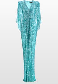 Jenny Packham Carrie Sequin Embellished Dress