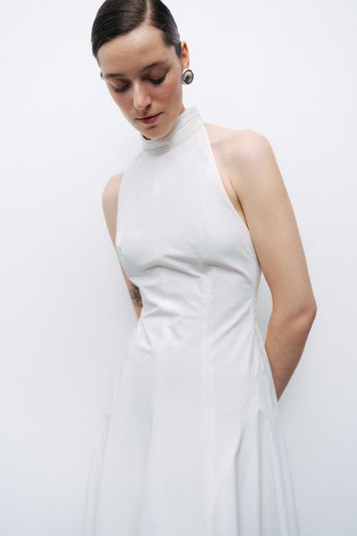 Nocturne Turtleneck Maxi Dress In Ivory