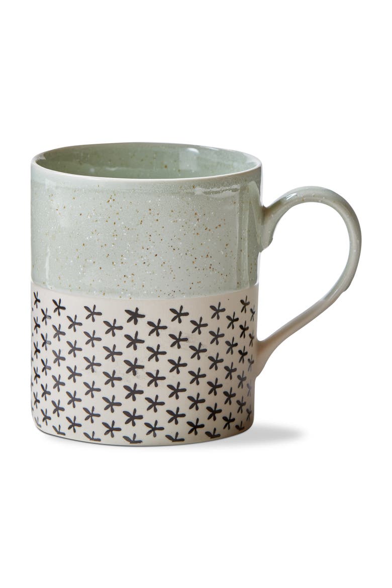 Emery Mug Green Multi Stoneware Everyday, Main, color, Green