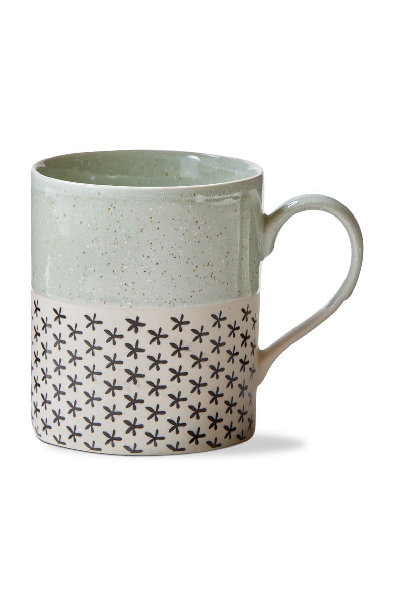 tag Emery Mug Green Multi Stoneware Everyday, Main, color, Green