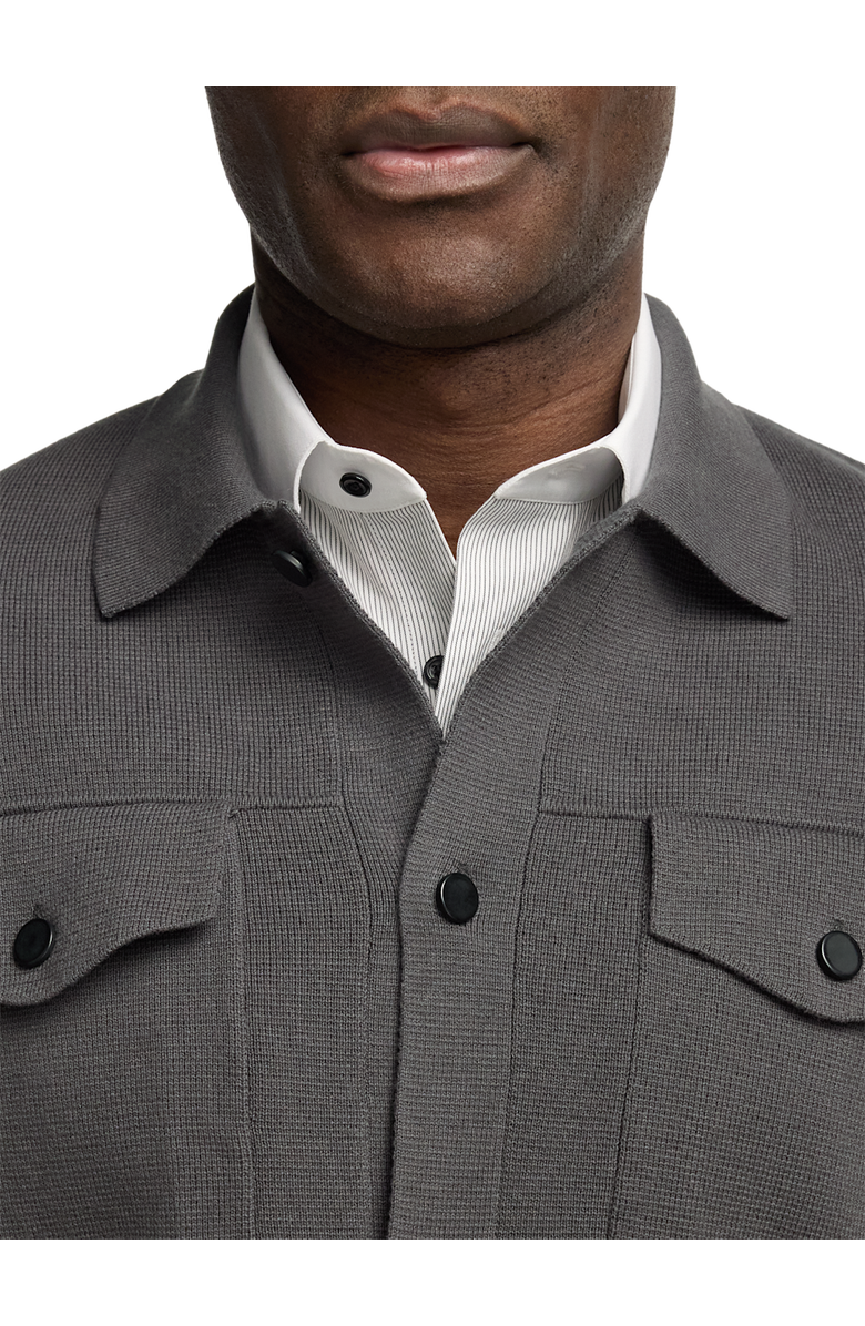 Paul Fredrick Cotton Patch Pocket Shacket, Alternate, color, Dark Grey