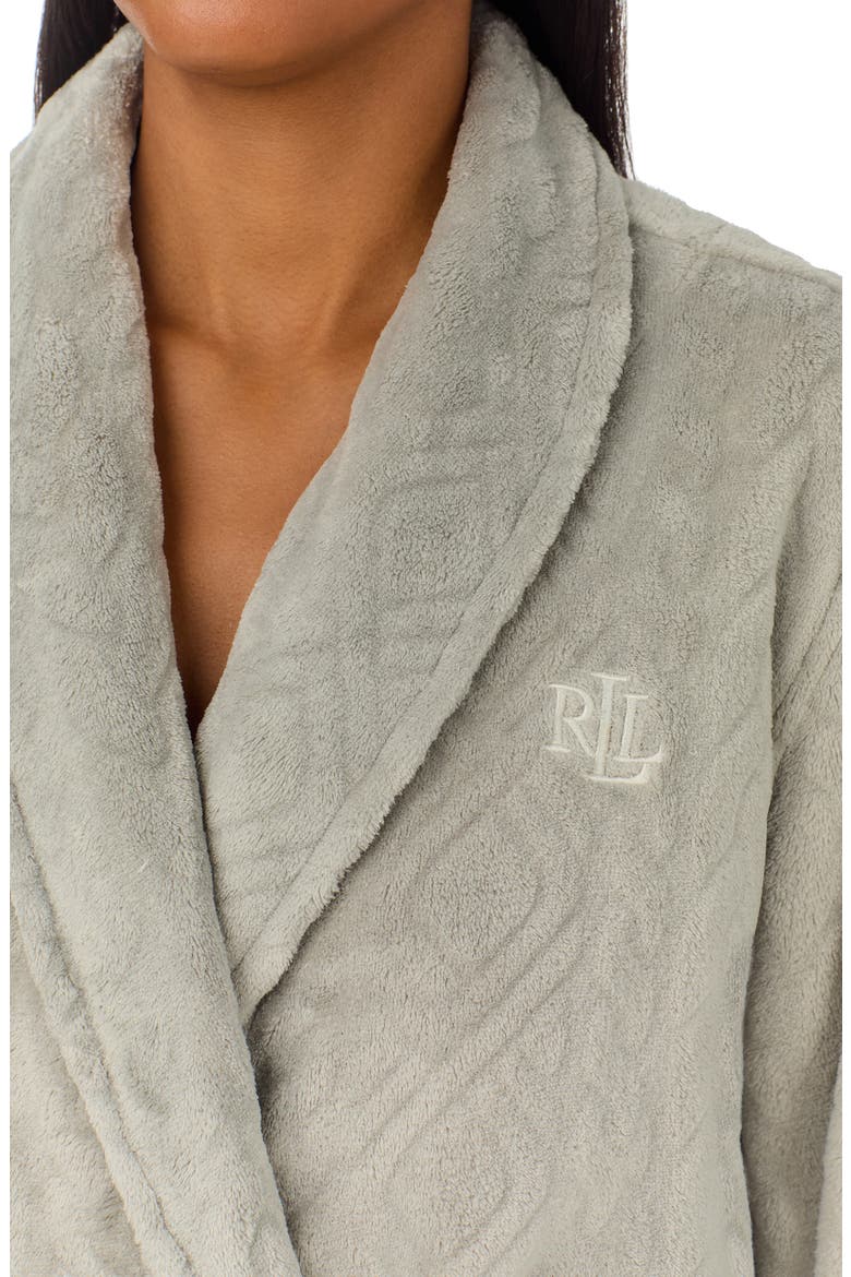 Quilted Robe, Alternate, color, GREY