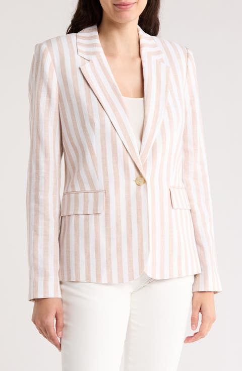 The Helena Striped Blazer Jacket