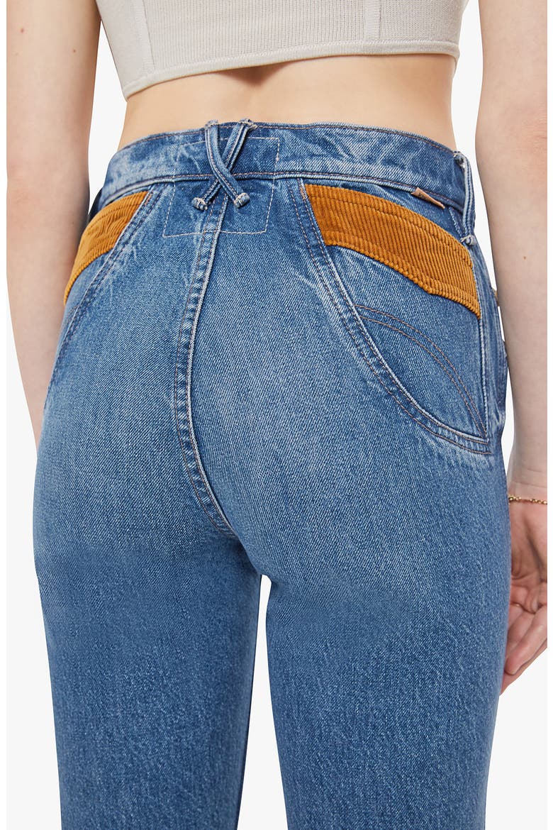 The Pointy Doozy Contrast Pocket Wide Leg Jeans, Alternate, color, REMEMBER WHEN