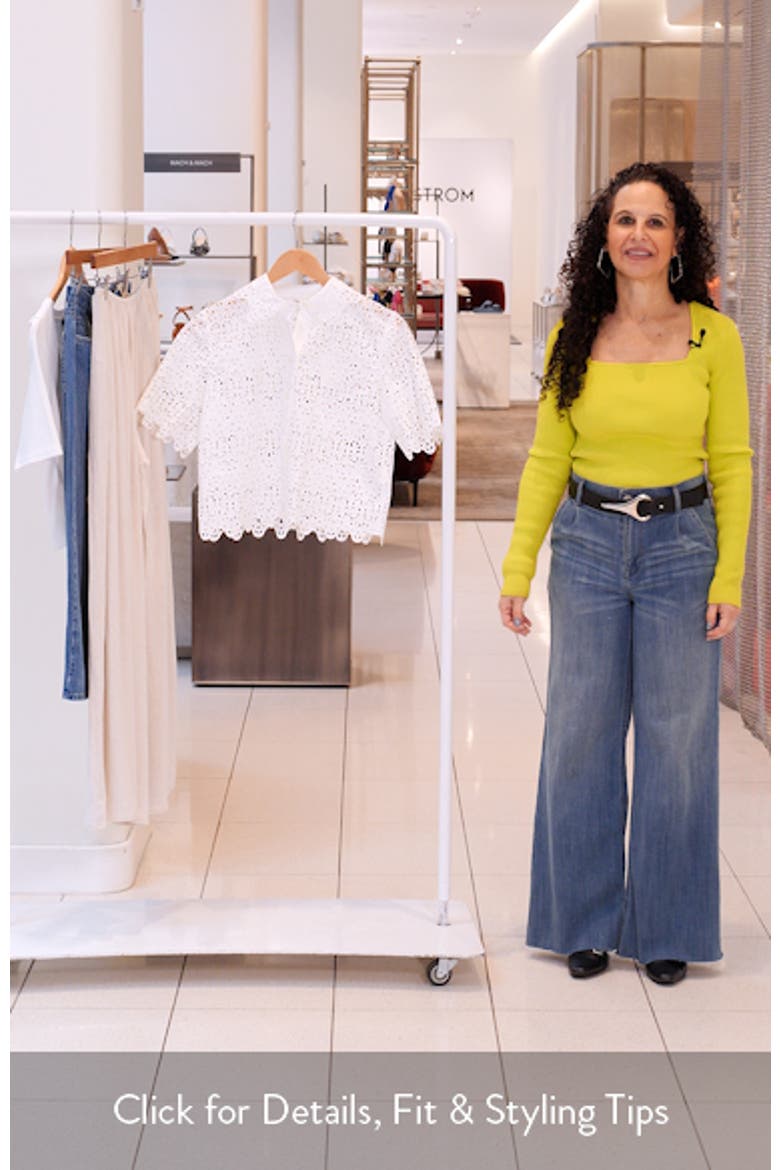 The Deco Cotton Eyelet Button-Up Shirt video