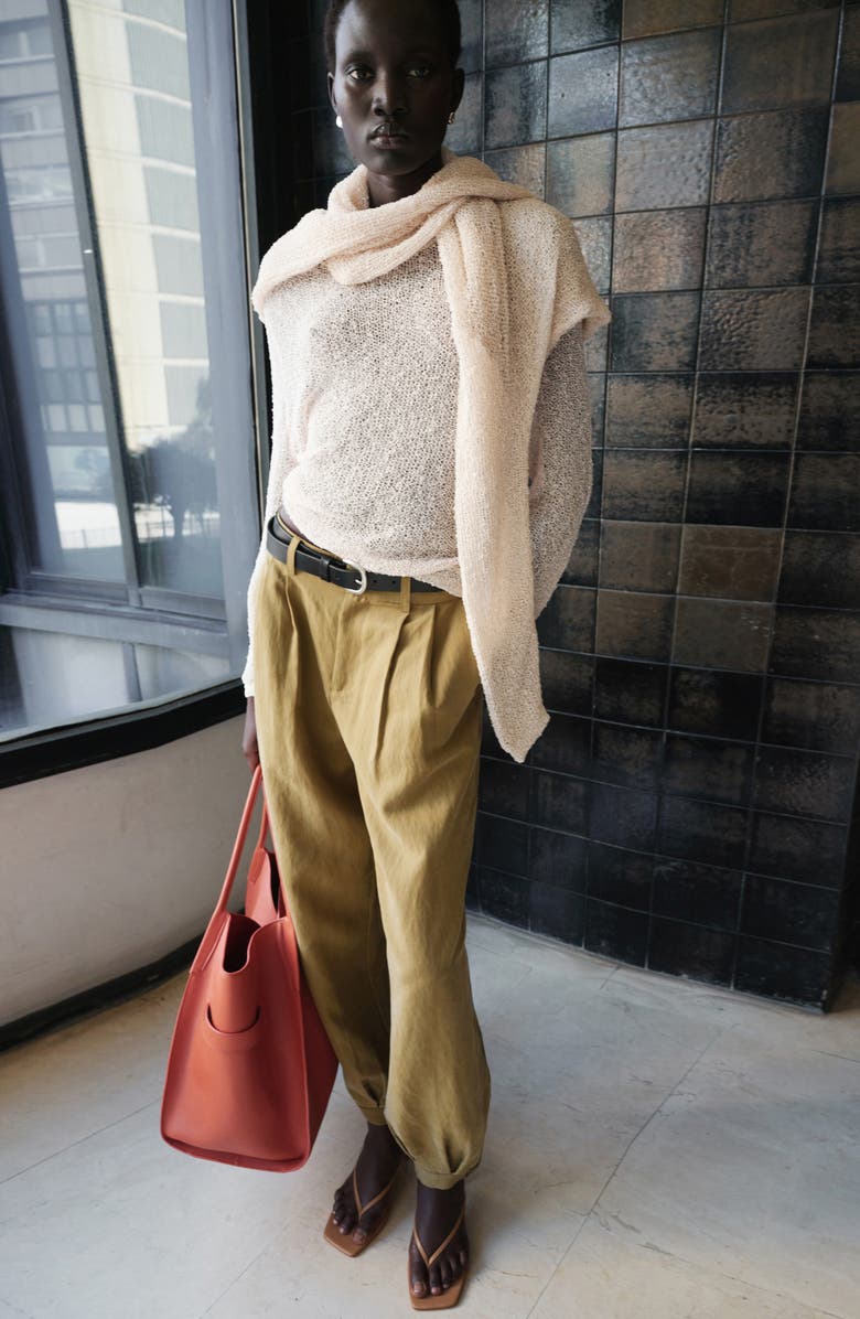 MANGO Pleated Baggy Pants, Alternate, color, 