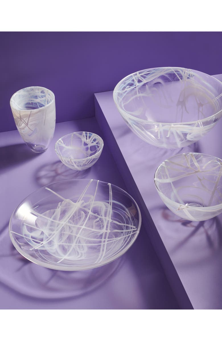 Kosta Boda Contrast Vase, Alternate, color, White