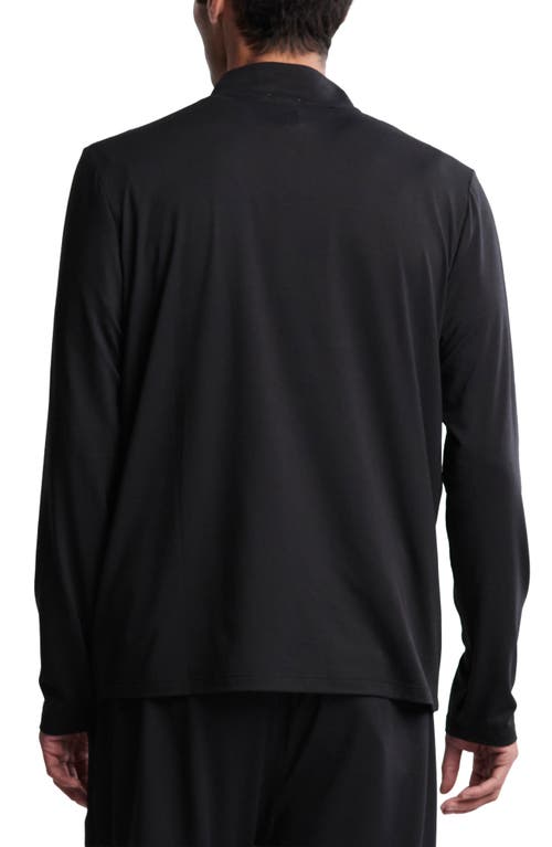 Barefoot Dreams Malibu Collection® Butterchic Half Zip Sweatshirt In Black