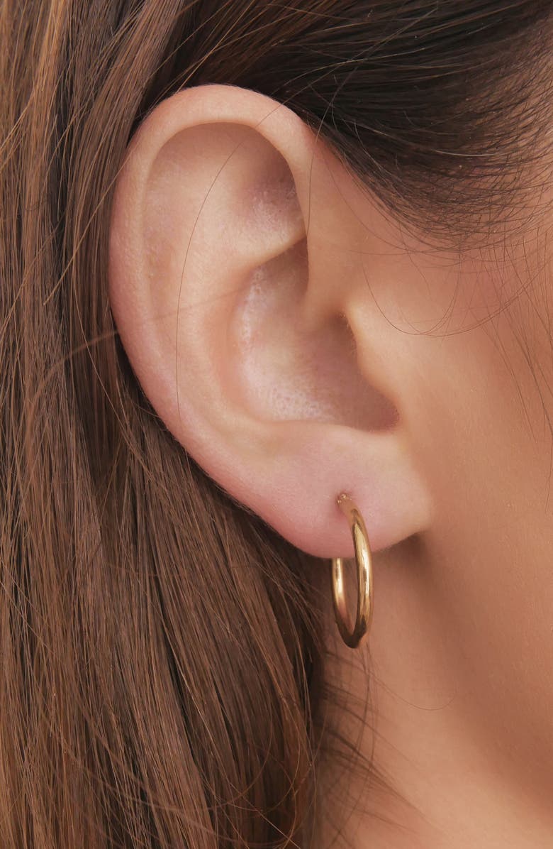 Bony Levy 14K Gold Hoop Earrings, Alternate, color, Yellow Gold