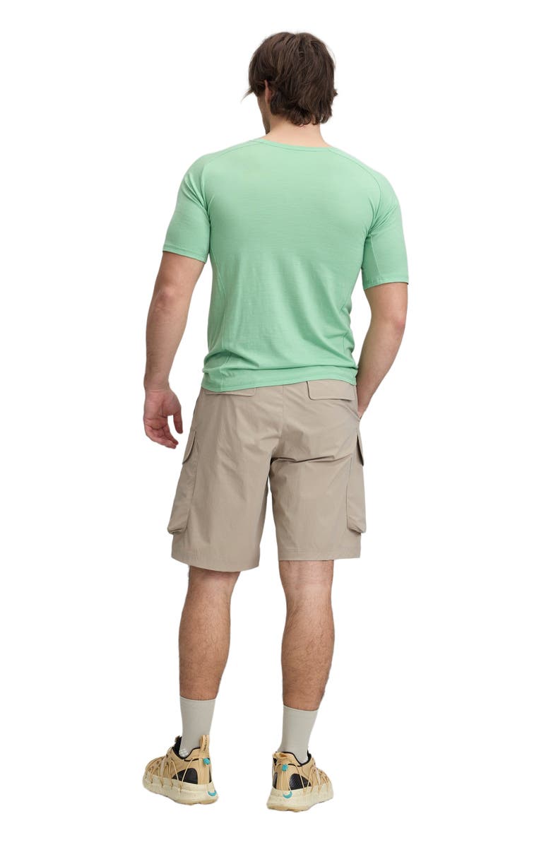COZY ZERO Men's 100% Merino Reglan Tee, Alternate, color, Apple Green