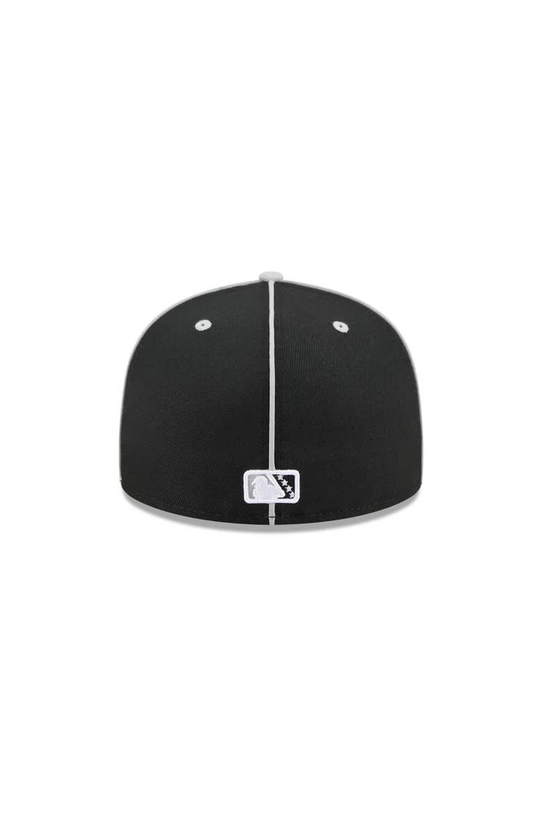 Men's New Era  Black Montgomery Biscuits Theme Nights 59FIFTY Fitted Hat, Alternate, color, Black