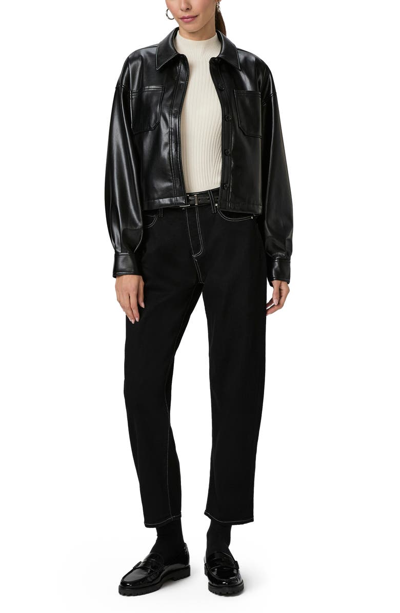 PAIGE Alexis High Waist Barrel Jeans, Alternate, color, Twilight Black