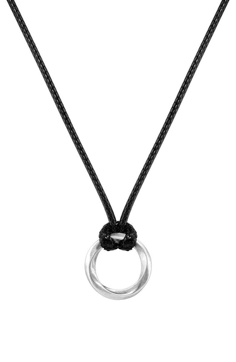 Vincero Men's Kairos Opportunity Pendant Necklace, Main, color, Silver