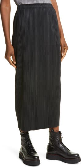 Pleats Please Issey Miyake Basics Pleated Midi Skirt | Nordstrom