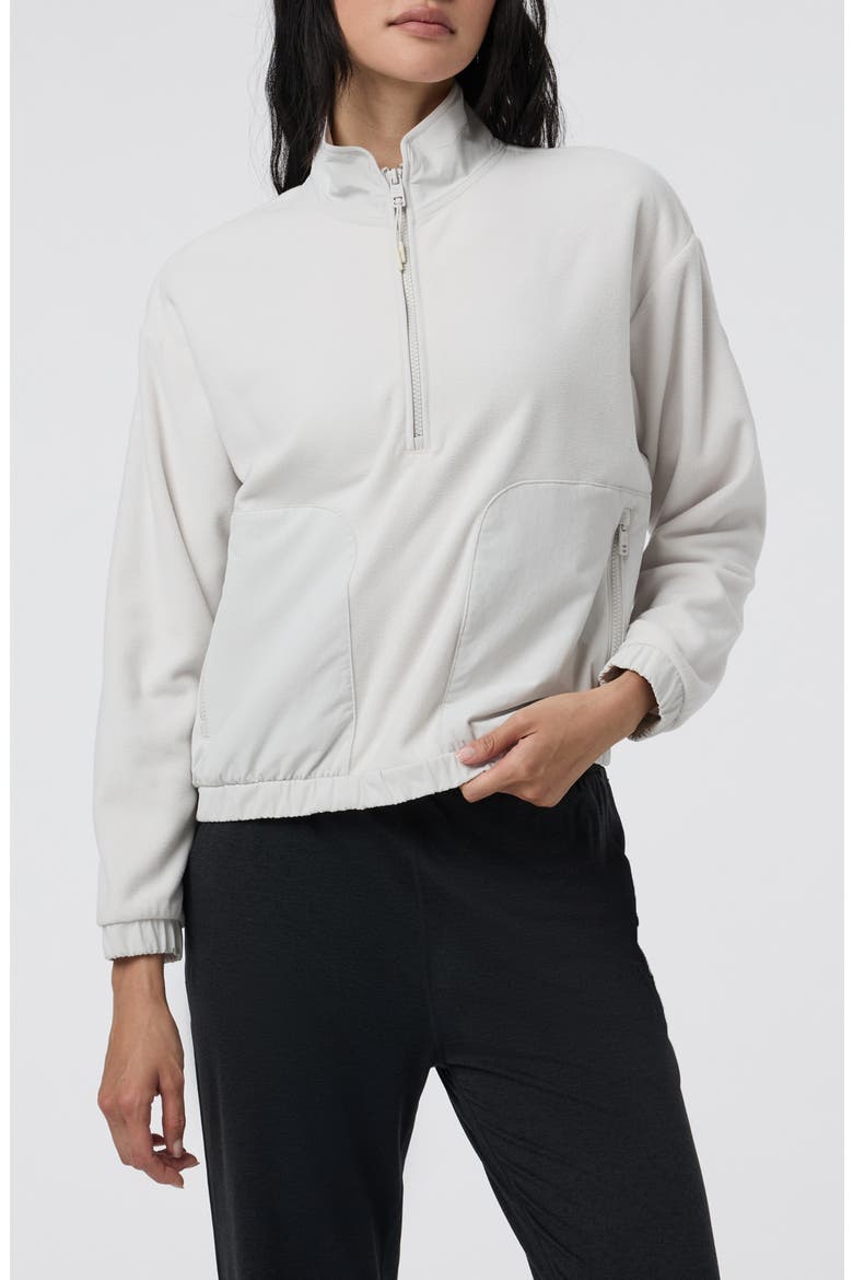 Water Resistant Half Zip Pullover, Main, color, SALT