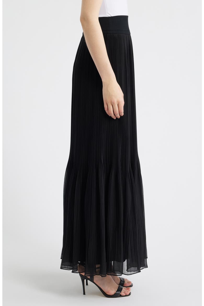 Ryle Micropleat Maxi Skirt, Alternate, color, BLACK