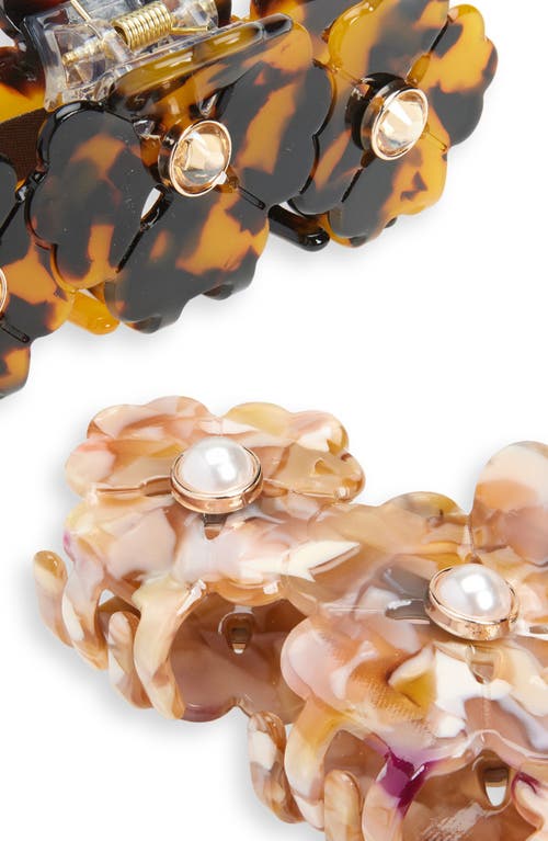 Tasha Assorted 2-pack Crystal Jaw Hair Clips