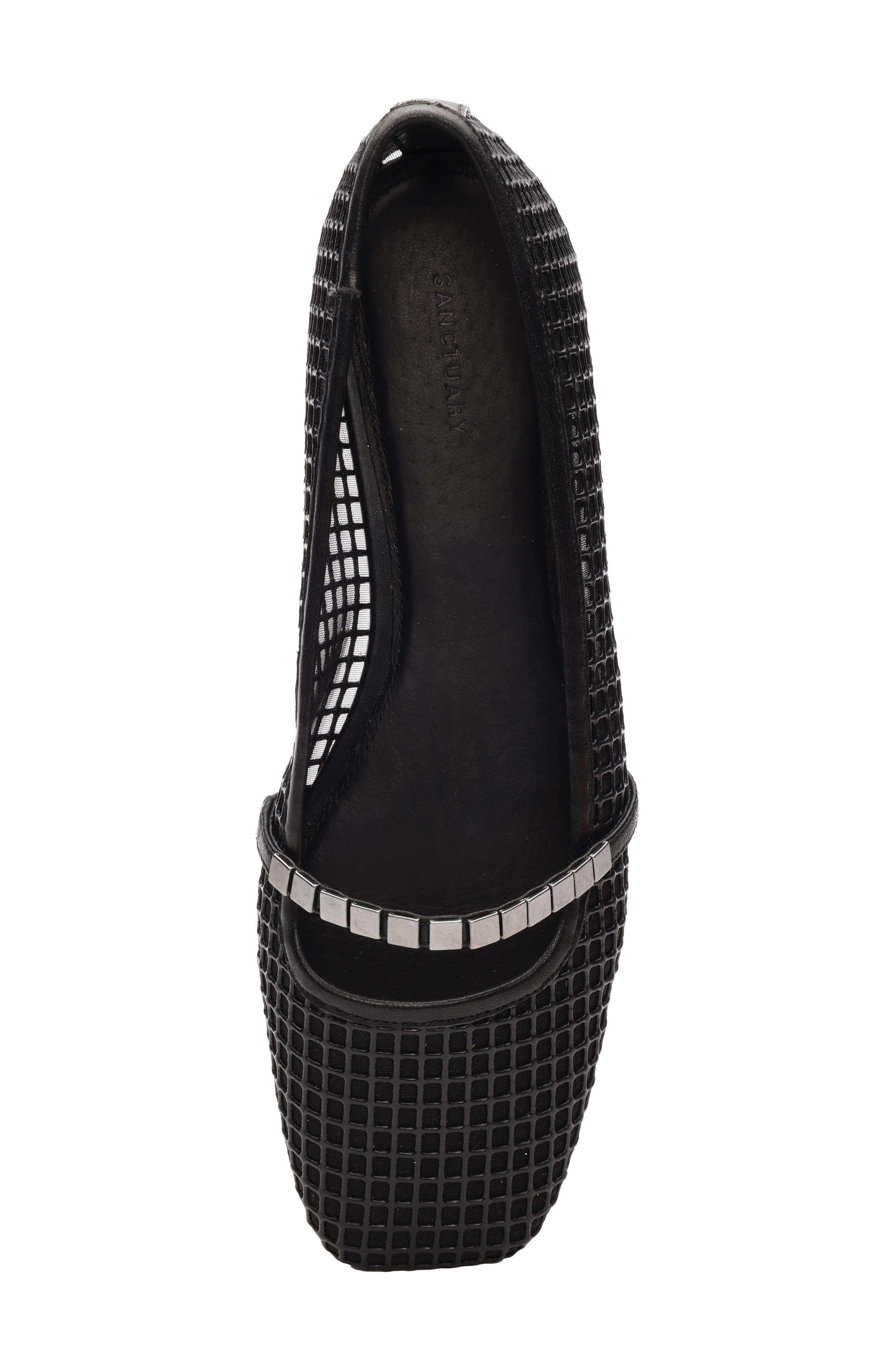 Sanctuary Chic Mary Jane Flat, Alternate, color, Black
