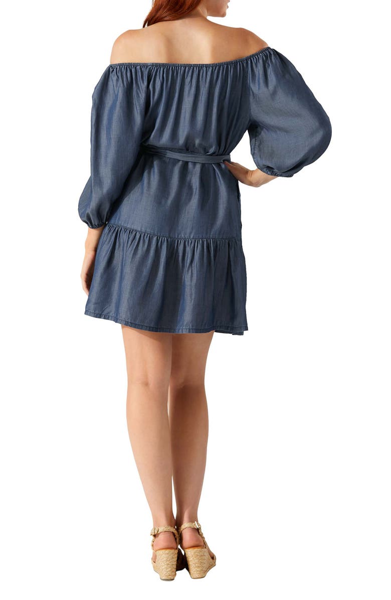 Tommy Bahama Off the Shoulder Minidress, Alternate, color,