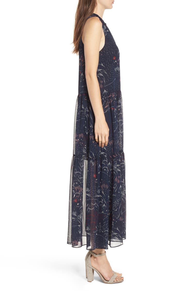 Chelsea28 Print Tiered Maxi Dress, Alternate, color, 