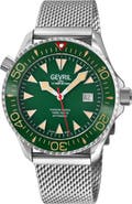GEVRIL Hudson Yards Automatic Mesh Bracelet Watch, 43mm