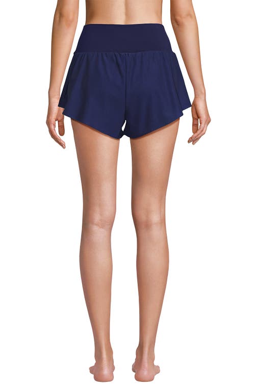 LANDS' END LANDS' END 3" PINCHLESS FLUTTER SWIM SHORT WITH PANTY 